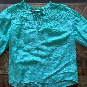 Marie Oliver Seafoam Green Blouse